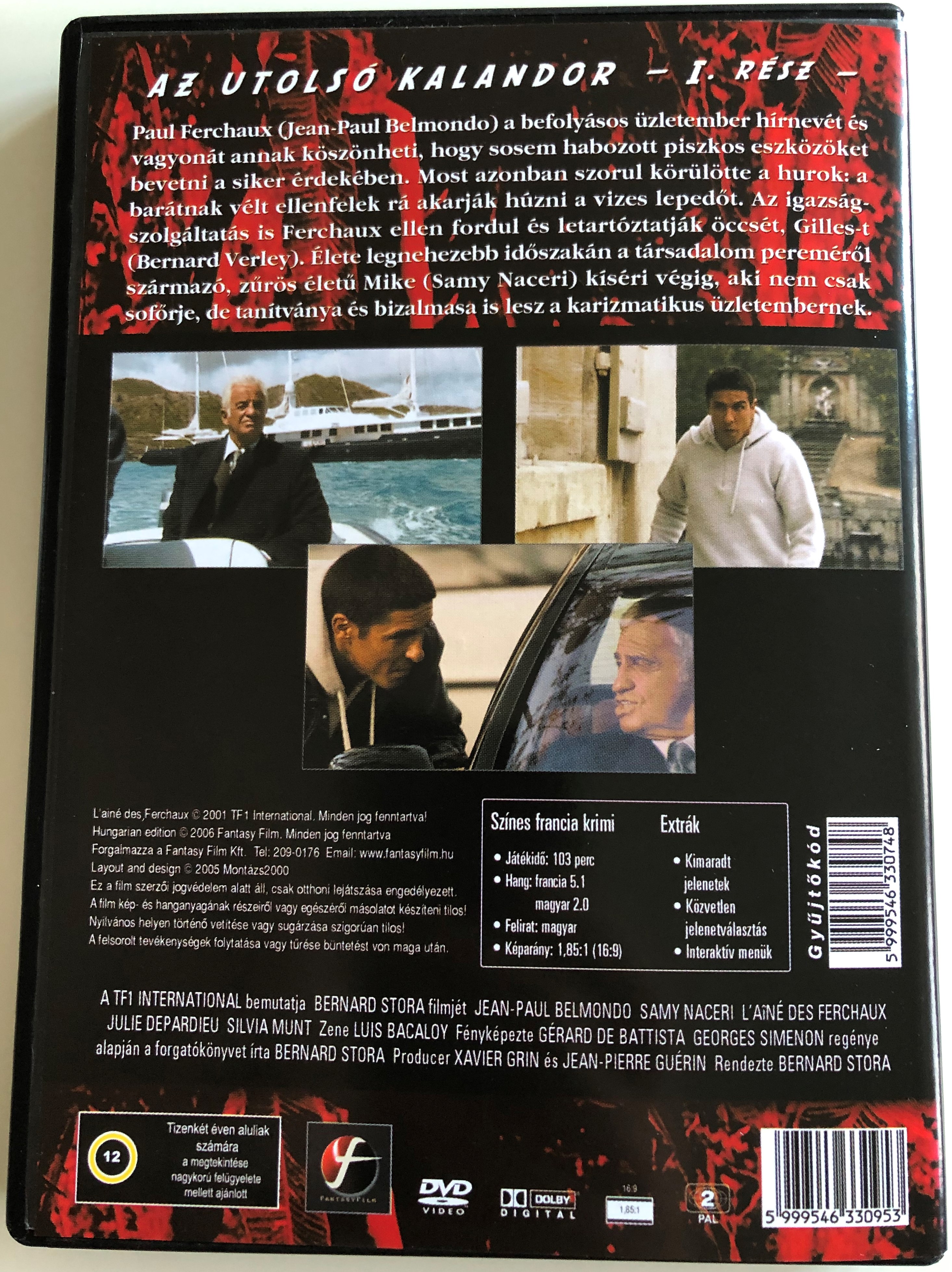 L'ainé des Ferchaux 2. DVD 2001 Az utolsó Kalandor I.rész 1.JPG
